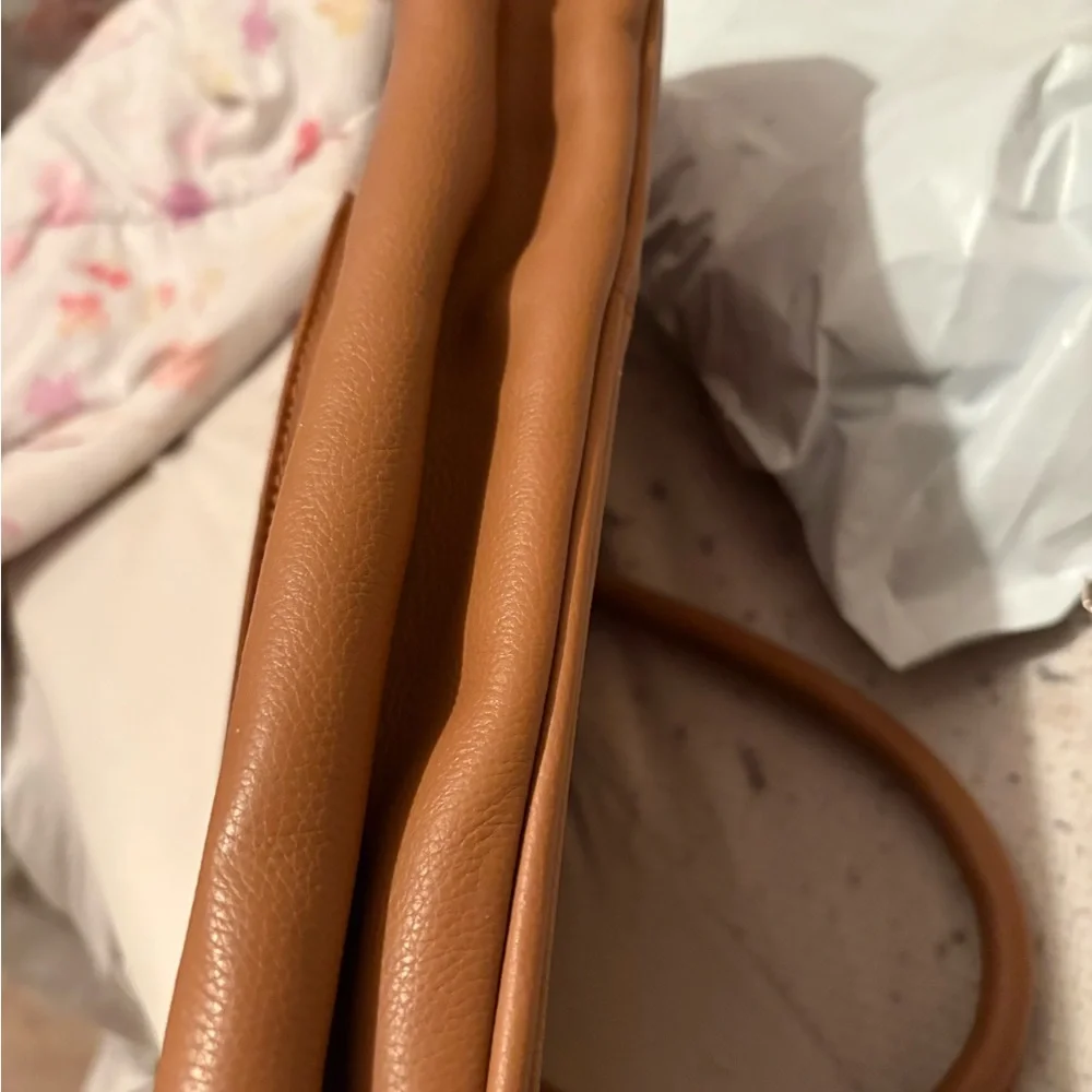 Twisted x‎ tan leather briefcase